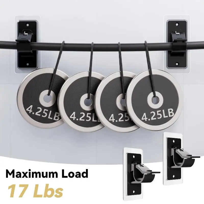 Curtain Rod Clip Hooks 2Pcs Stable Heavy Duty Grip Non-Slip Hangers for Home Bathroom Shower Window Curtain Decor