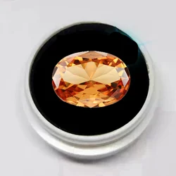 Box Large Champagne Sapphire 13x18mm Unheated Gem Oval Shape Natural Loose Gemstone Luxury Jewelry For Diy Making Pendant