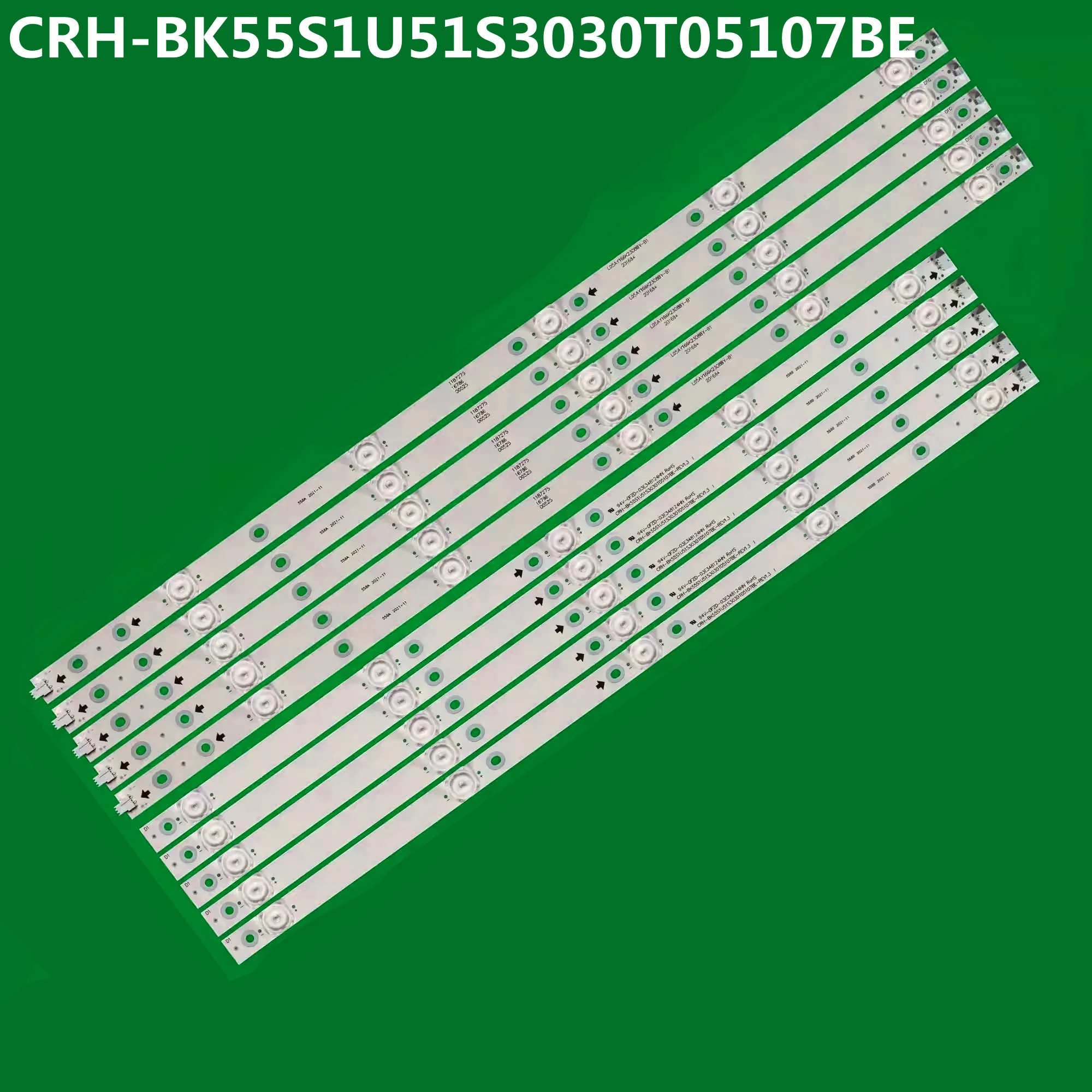 

LED Backlight Strip 55HS68 55GM65U HZ55H50Y HZ55H55 HZ55A57 HZ55A65 HZ55A67 CRH-BK55S1U51S3030T05107BE-REV1.3 HD550S1U51-T0
