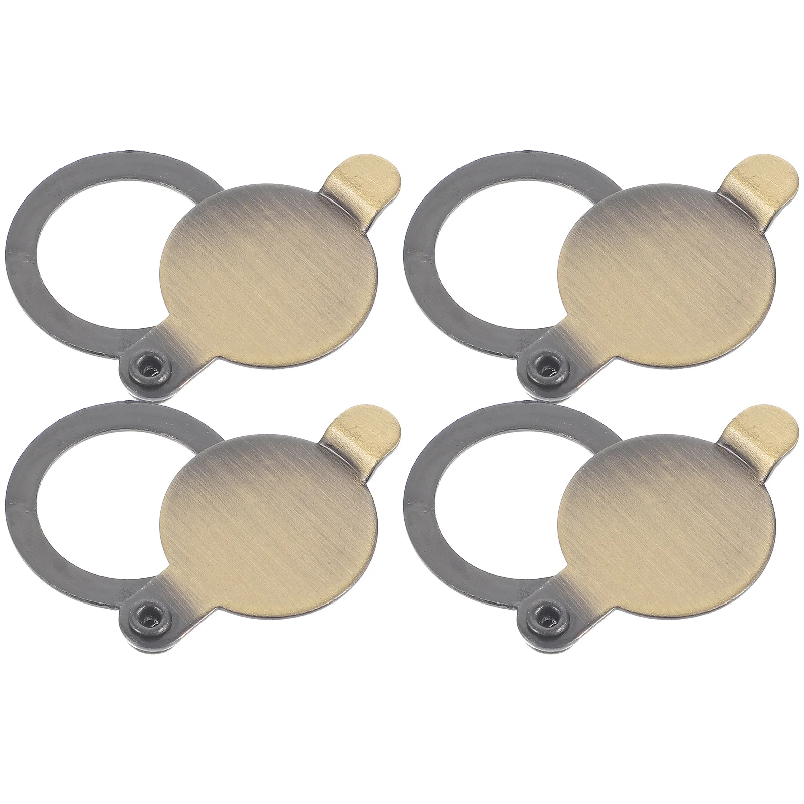 

4pcs Copper Peephole Covers Anti Peeping Door Viewer Privacy Protector Home Security Apartment Door Accessories