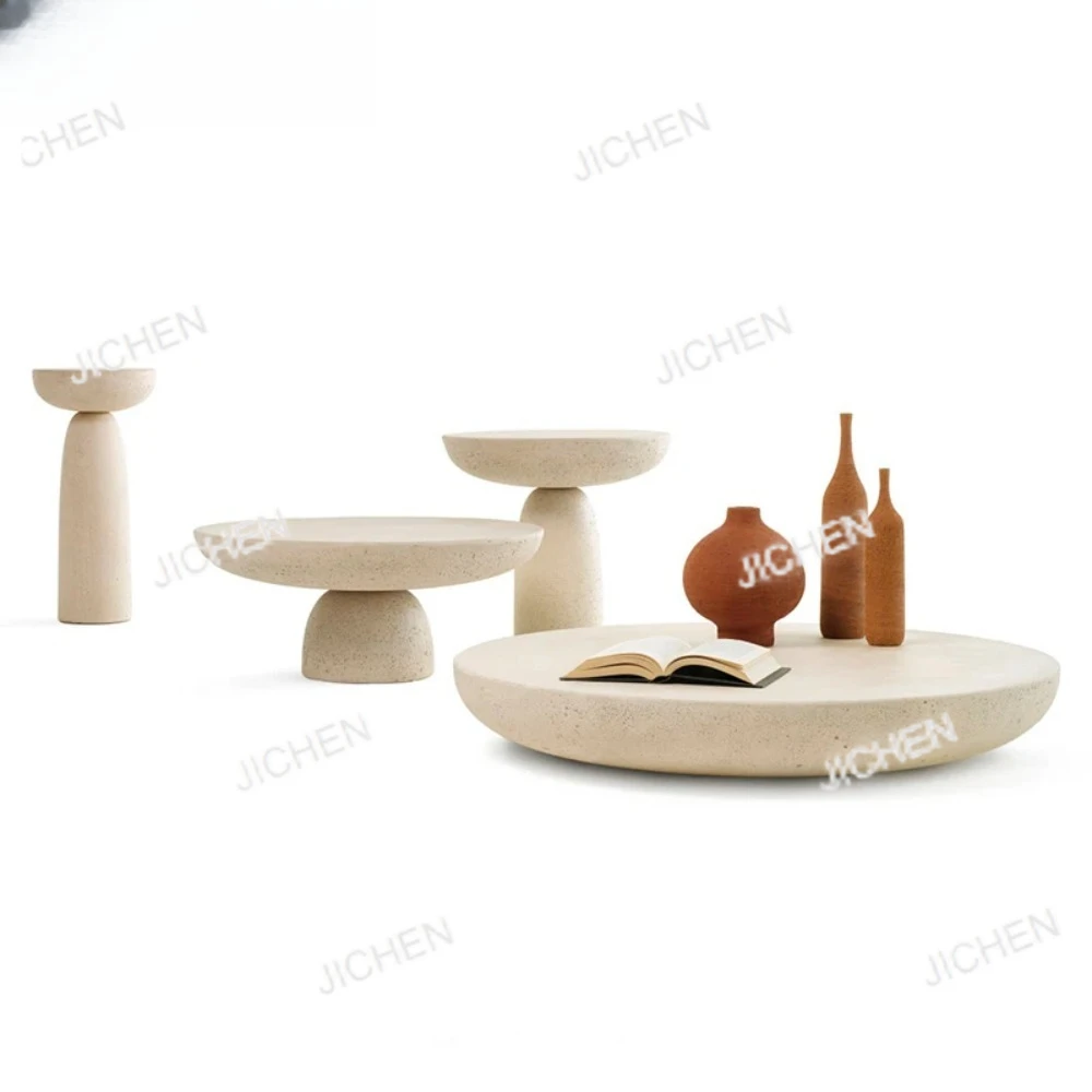 Дизайнерский круглый приставной столик в скандинавском стиле с грибами, японский ваби говорит комбинацию журнальных столиков