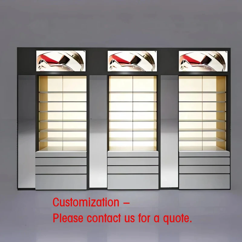 custom.Customized Optical Showcase with Lighting Design Cabinet Sunglasses Kiosk Eyewear Eyeglass Display