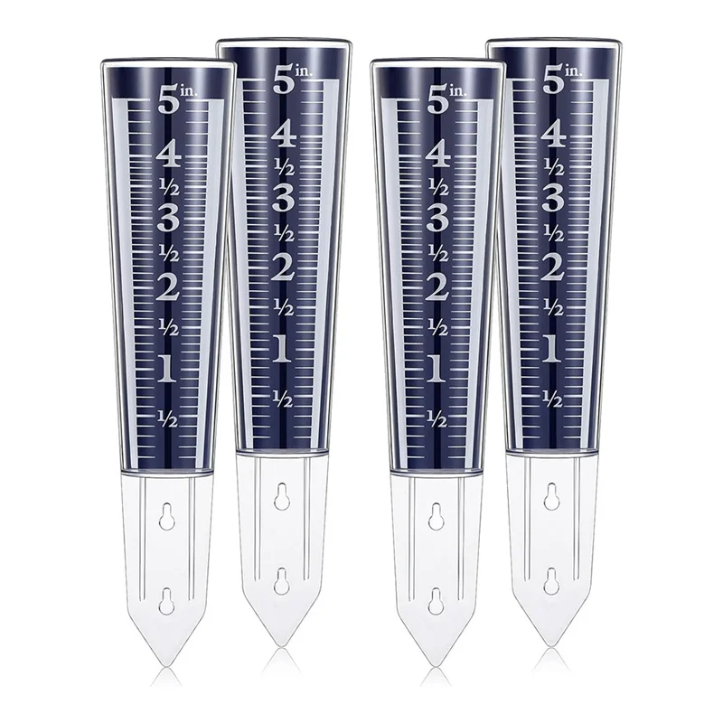 A25F-4 pezzi scala di ingrandimento e numeri per pluviometro con capacità di 5 pollici per prato da giardino