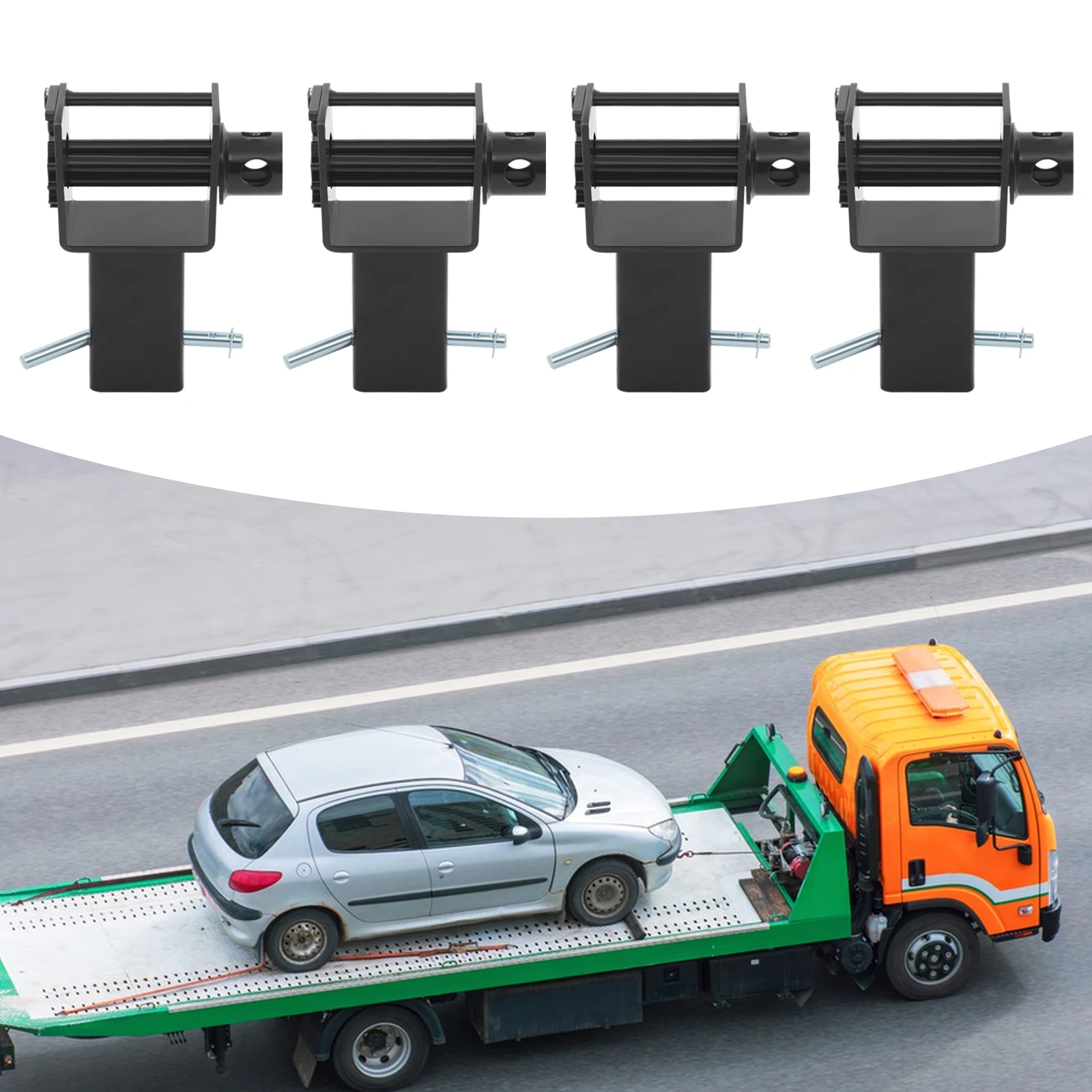 

4pcs Trailer Stake Pocket Winch 5400 lbs Load Limit for Heavy Duty Trucks Winches Flatbed Trailer Trucks Winches 16200 lbs Break