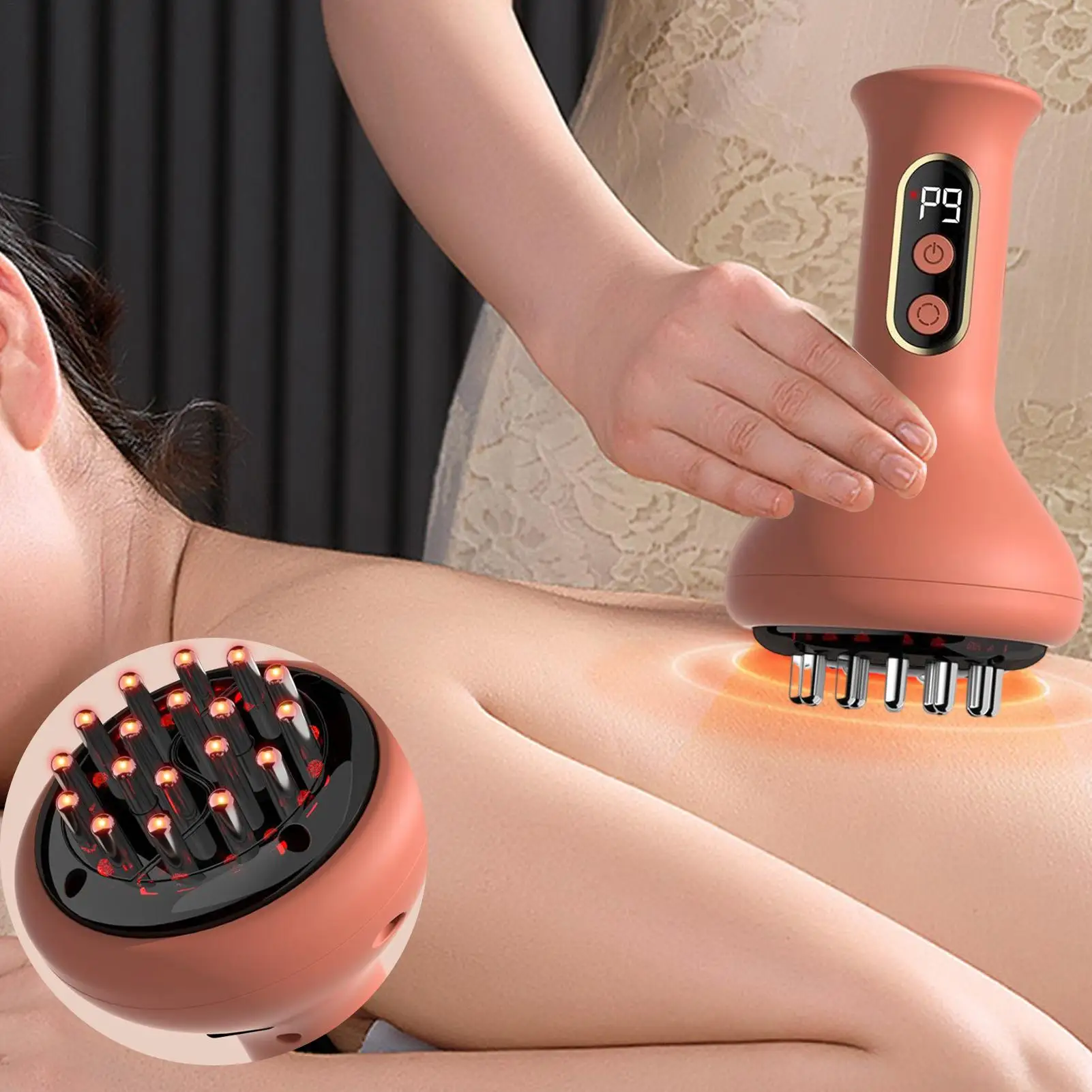 

Cellulite Massager Handheld Electric Vibration Massager Electric Meridian Brush Anti Cellulite Fat Slimming Health Body Massager