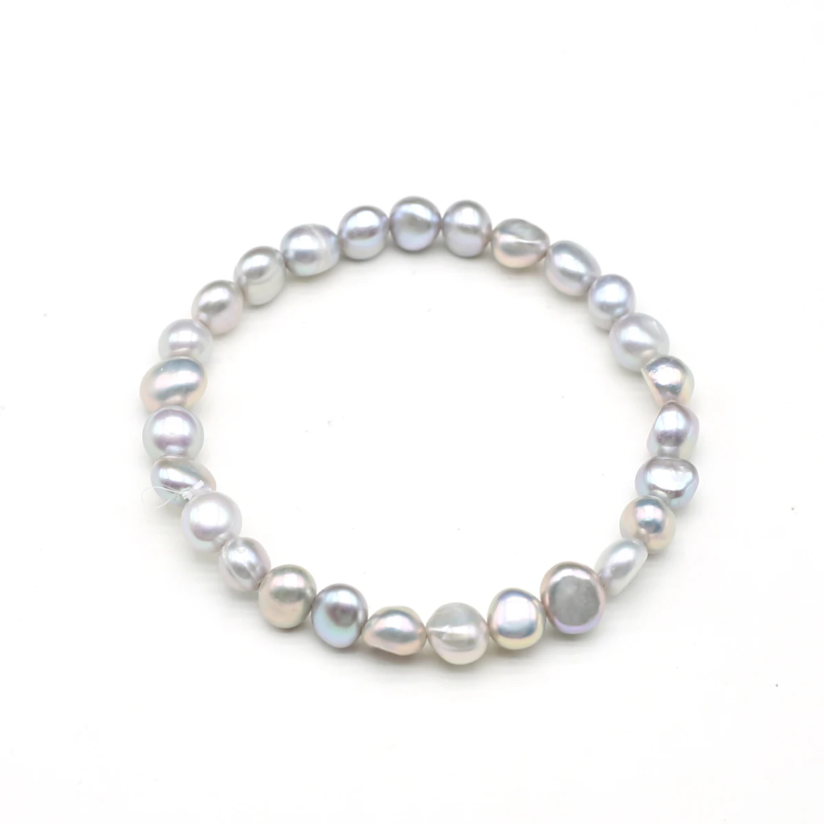 Hot Sale 100% Natural Pearl Bracelet Charms Elastic Rope Colorful Pearl Bracelets Real Pearl Gift for Girl Friend