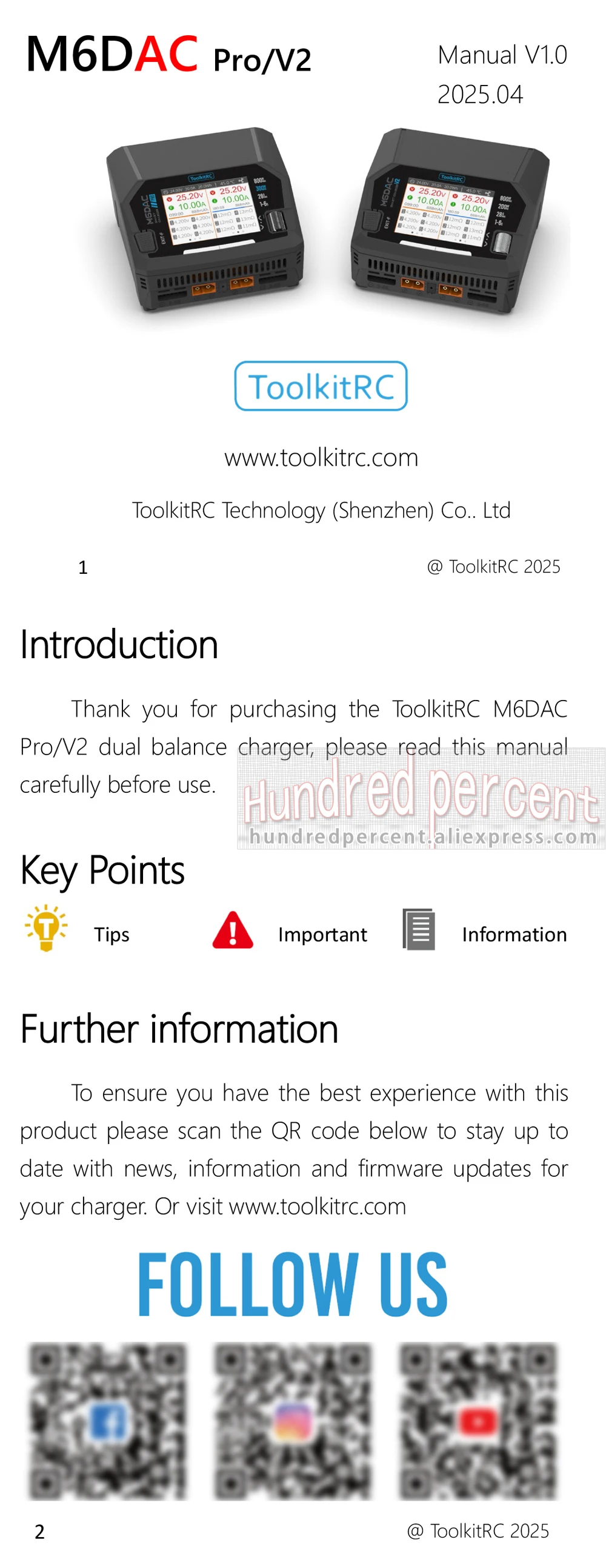 ToolkitRC M6DAC V2/PRO Ladegerät Intelligente Ausgleichsspannung AC300W 200W DC800W Lithium-Batterie 1-6S FPV Spielzeugmodell Auto Zubehör – Detail 24