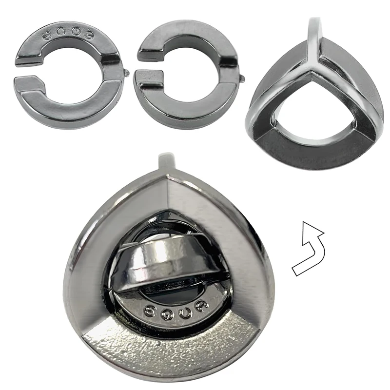 Cast Equa Difficulty Metal Disentanglement Puzzles Brain Teasers For Kids Adults Logic Test Toys IQ Challenge Educational Gifts