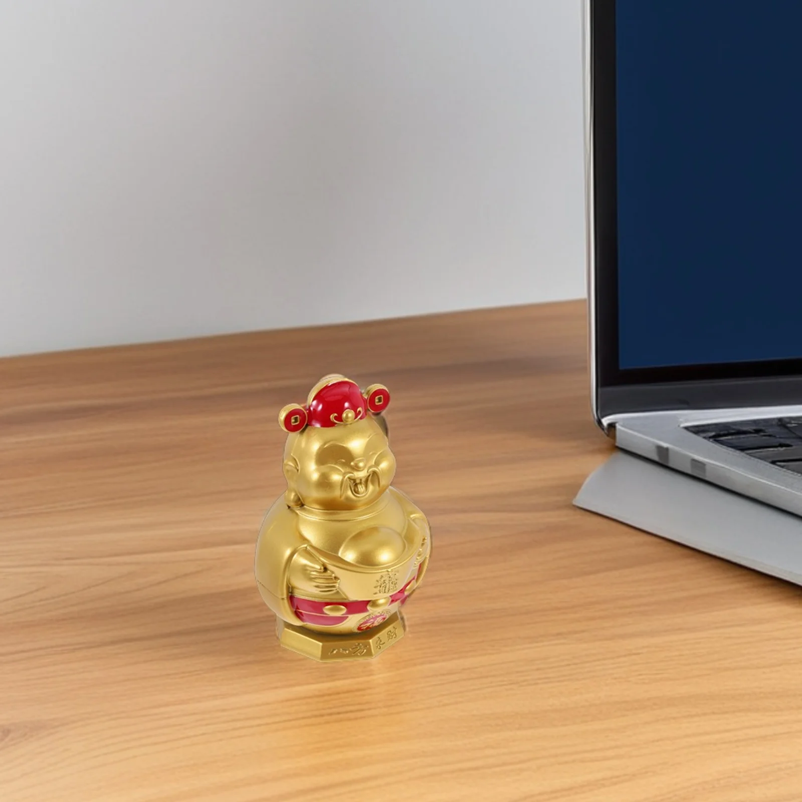 

Alloy Wealth Sculpture Chinese Prosperity Decor Car Dashboard Ornament Home Office Lucky Household Decoration Fortune Ornaments