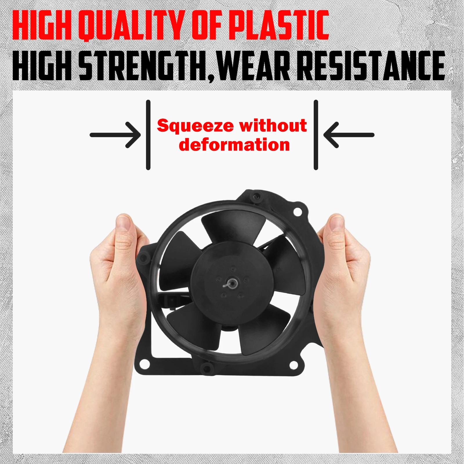 Motorcycle Radiator Cooling Fan Engine CoolFlow Fan 1PC Black Assembly For Yamaha 450FX 2016 2017 2018 YZ250FX 2015-2019