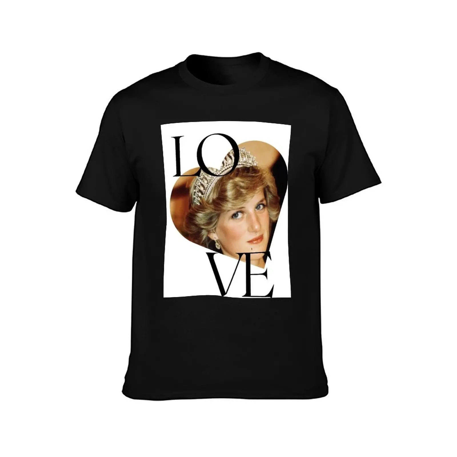 Princees Diana Love T-Shirt Worker Basic Short Sleeve Tee T-Shirt