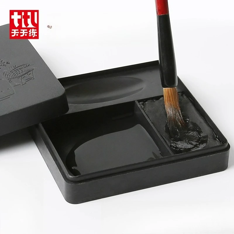 Portable Ink Cartridge for Students' Calligraphy Practice Lidded Design No Peculiar Smell Ready-to-Use Contains Ink Paste