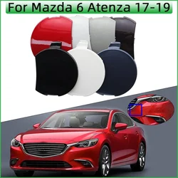 Gancho de remolque de parachoques delantero automático, tapa de cubierta de ojo para Mazda 6 Atenza 2017 2018 2019, gancho de remolque, tapa de remolque, cubierta de concha, embellecedor de guarnición