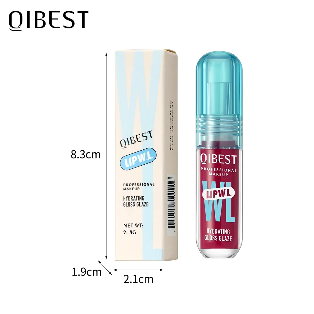 Qibest 6톤 모이스춰라이징 립 글로스 루미너스 오일 립 글로스, 모이스춰라이징 리퀴드 립 글로스, 천연 립 인핸서, 립 글레이즈