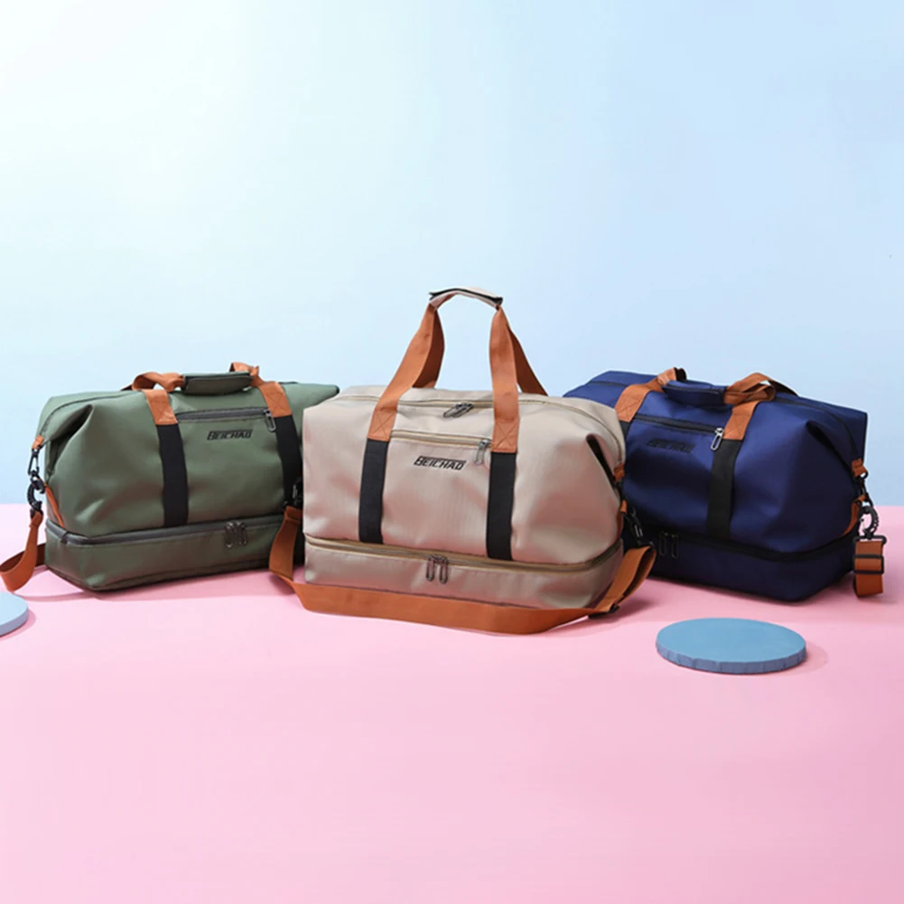 

Повседневные дорожные сумки, большая вместительная сумка через плечо, водонепроницаемая для сухой и влажной воды для выходных, для фитнеса, плавания