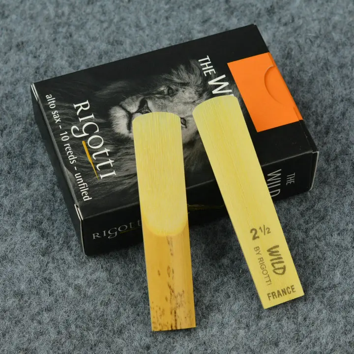 Original Rigotti Fagottblätter für Altsaxophon, mittlerer Tonhöhe, hochwertiges Musikinstrumentenzubehör, Löwenkopf