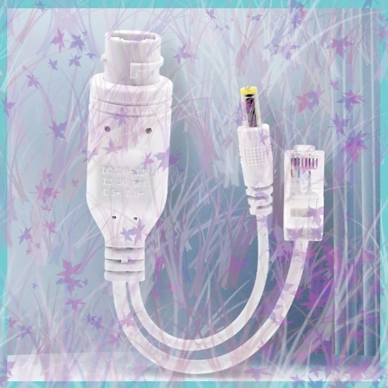 24V to 12V POE Splitter Separator Outdoor Waterproof Adapter Cable Power Supply Module POE Splitter Injector for IP Camera C4