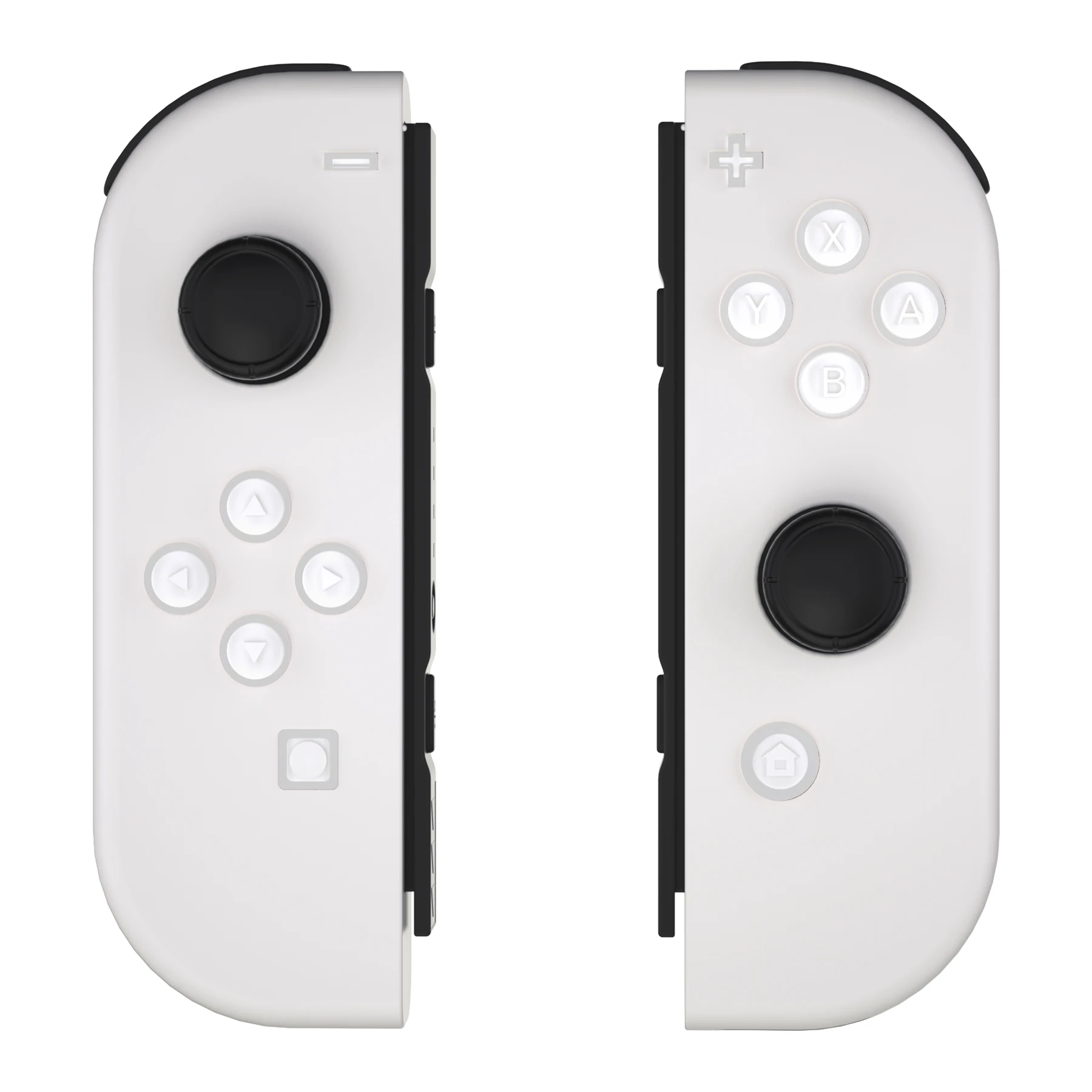 Aşırı değiştirme ABXY yönü ev yakalama +-Nintendo anahtarı ve OLED Joycon için jöle düğmeleri-beyaz