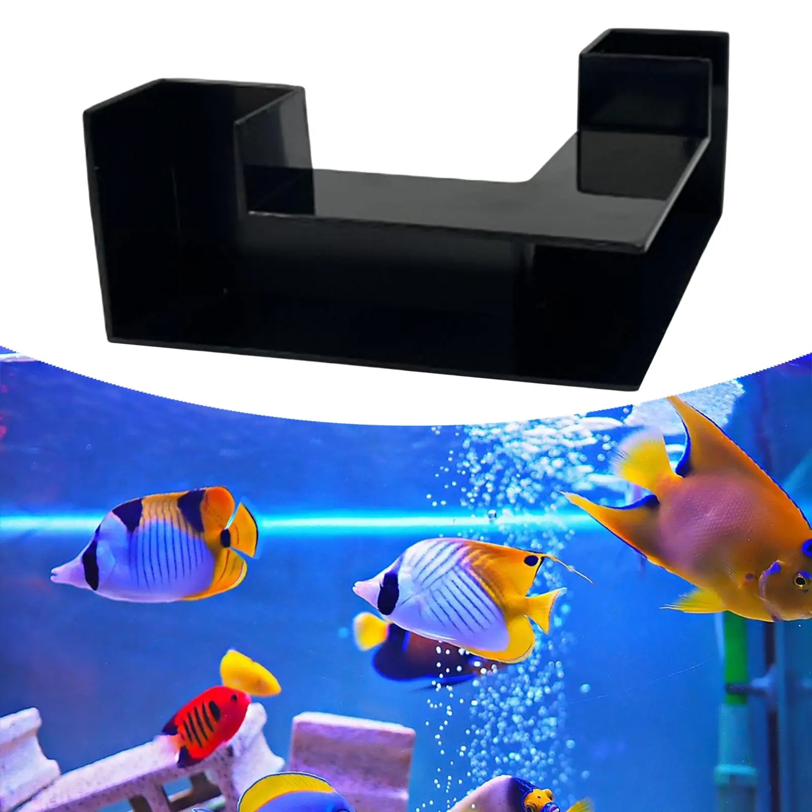 

Aquarium Underground Tunnel Ornaments,Portable Sturdy Double Entry Black,Multipurpose Fish Tank Decor Decoration Fish Hideout