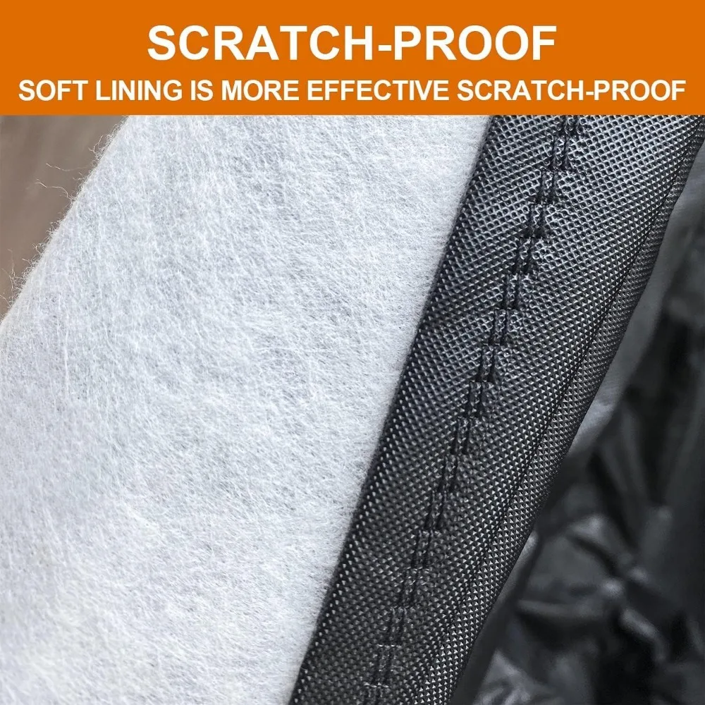 غطاء سيارة خارجي مقاوم للماء عالمي لسيارات السيدان الكبيرة - مناسب لسيارة Ford Crown Victoria، Cadillac DTS، Grand Marquis، L Model