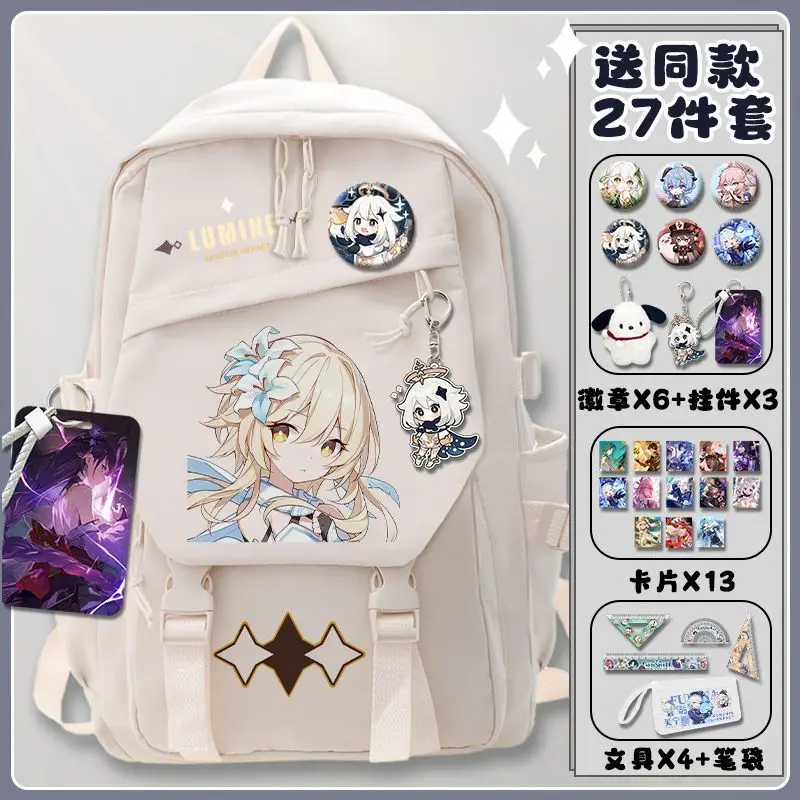 

Genshin Impact Maple Leaf Wan Ye Zhong Li Elementary For Boys Girls Middle And High School Students Large Capacity Light