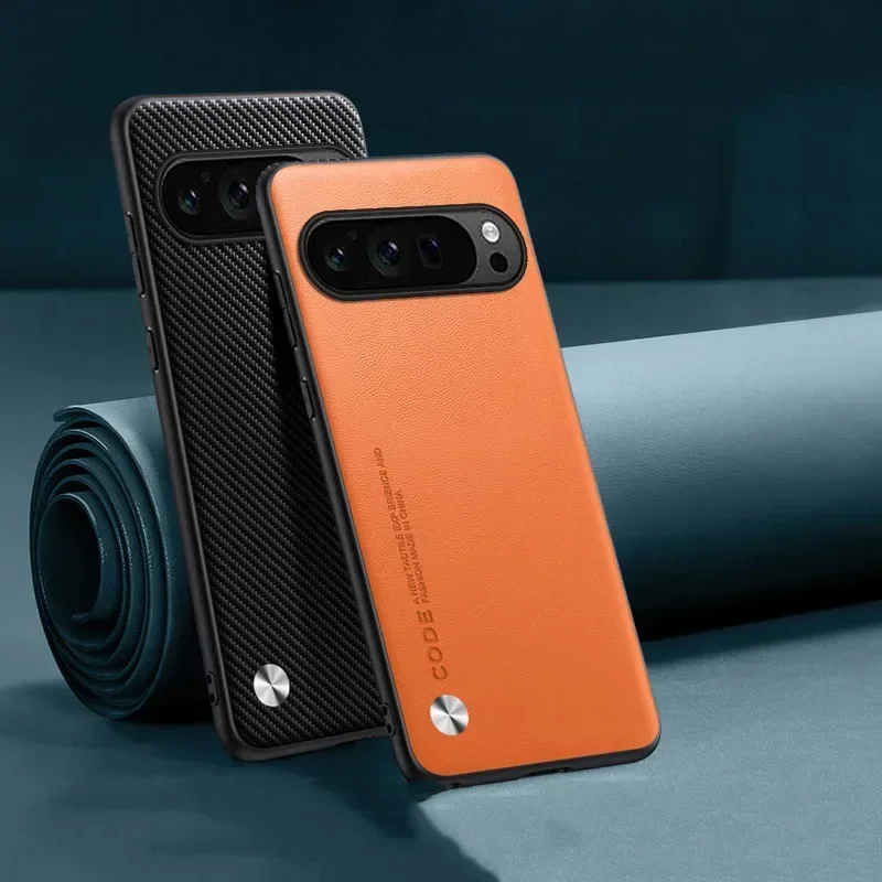 Luxury Leather Phone Case for Google Pixel 10A 10 XL 9A 9 Pro XL 8Pro 7 6 Pro 8A 7A 5A 4XL Plain Skin Shockproof Soft Back Cover