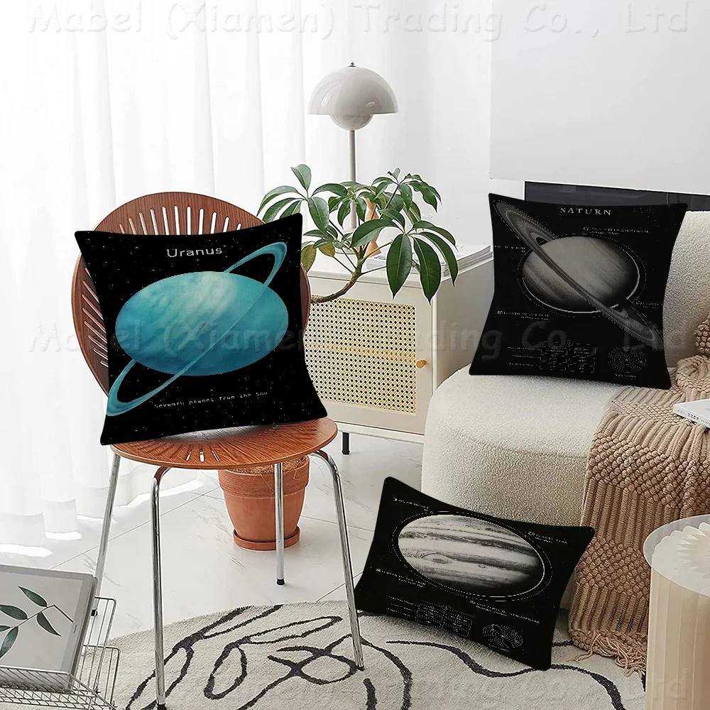 

Planets And Universe Pillow Cover Sofa Cushion Cover Home Room Decoration Children Gift