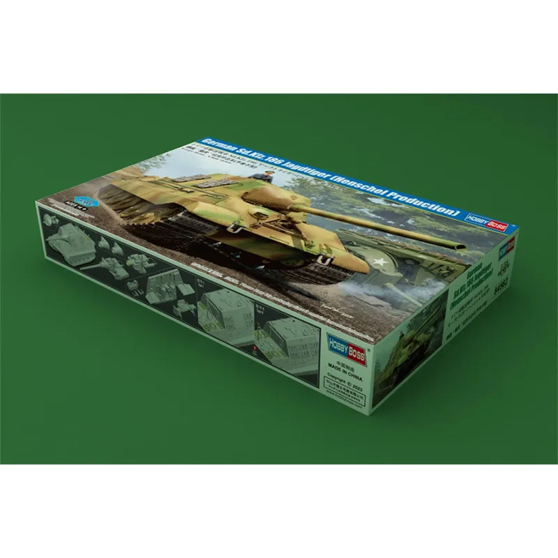 

HobbyBoss масштаб 1/35, немецкая модель Sd.Kfz.186 Jagdtiger Henschel Production, военная пластиковая сборная модель # 84562
