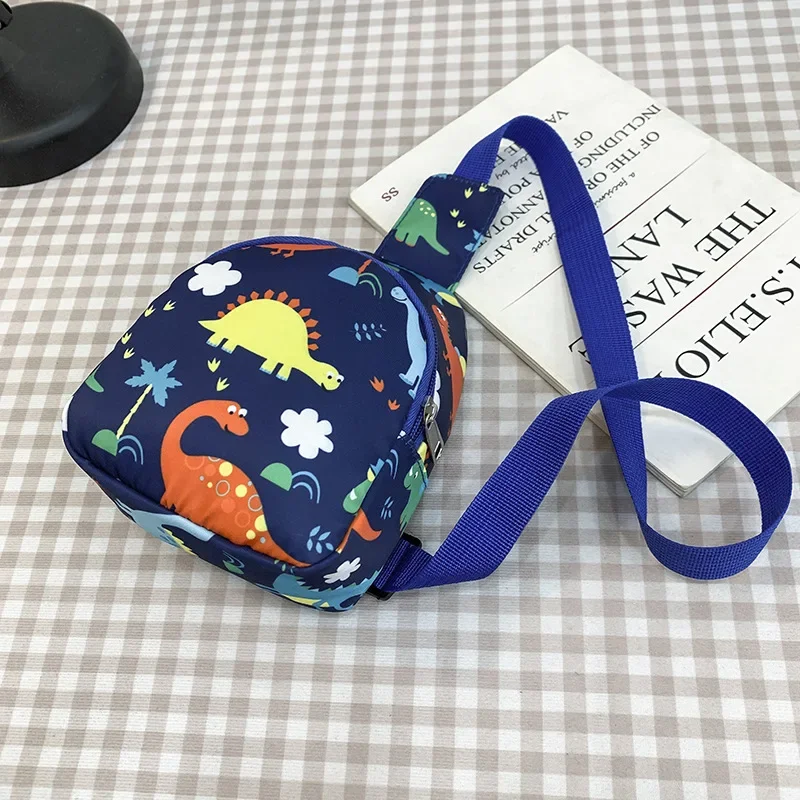 Children Cartoon Dinosaur Crossbody Bags Korean Trendy Boys Girls Chest Bag Baby Kid Bag Mini Cross Bag Toddler Backpack