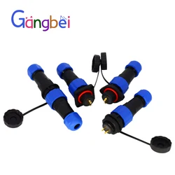 Waterproof connector IP68 SP1610 2Pin 3Pin 4Pin 5Pin 6Pin 7Pin 8Pin 9Pin Cable Connector Male and Female Plug Socket Gangbei