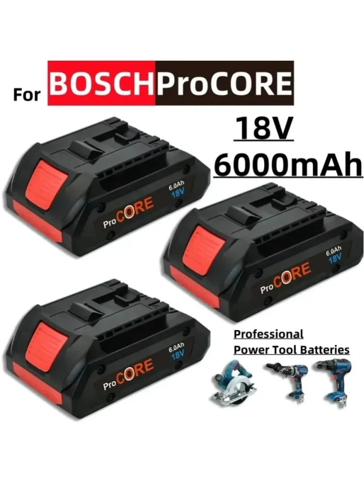 Für BOSCH Professional 18V 21700 4.0Ah/5.0Ah/6.0Ah Akku ProCORE 18V Li-Ionen-Akku Ersatz für BAT609 BAT618 mit BMS