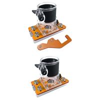 2 in 1 Slotted Bracket,Wardrobe Cupboard Power Tools,Parts,Metal,Invisible Fasteners Panel for 65mm Trimming Machine Wardrobe