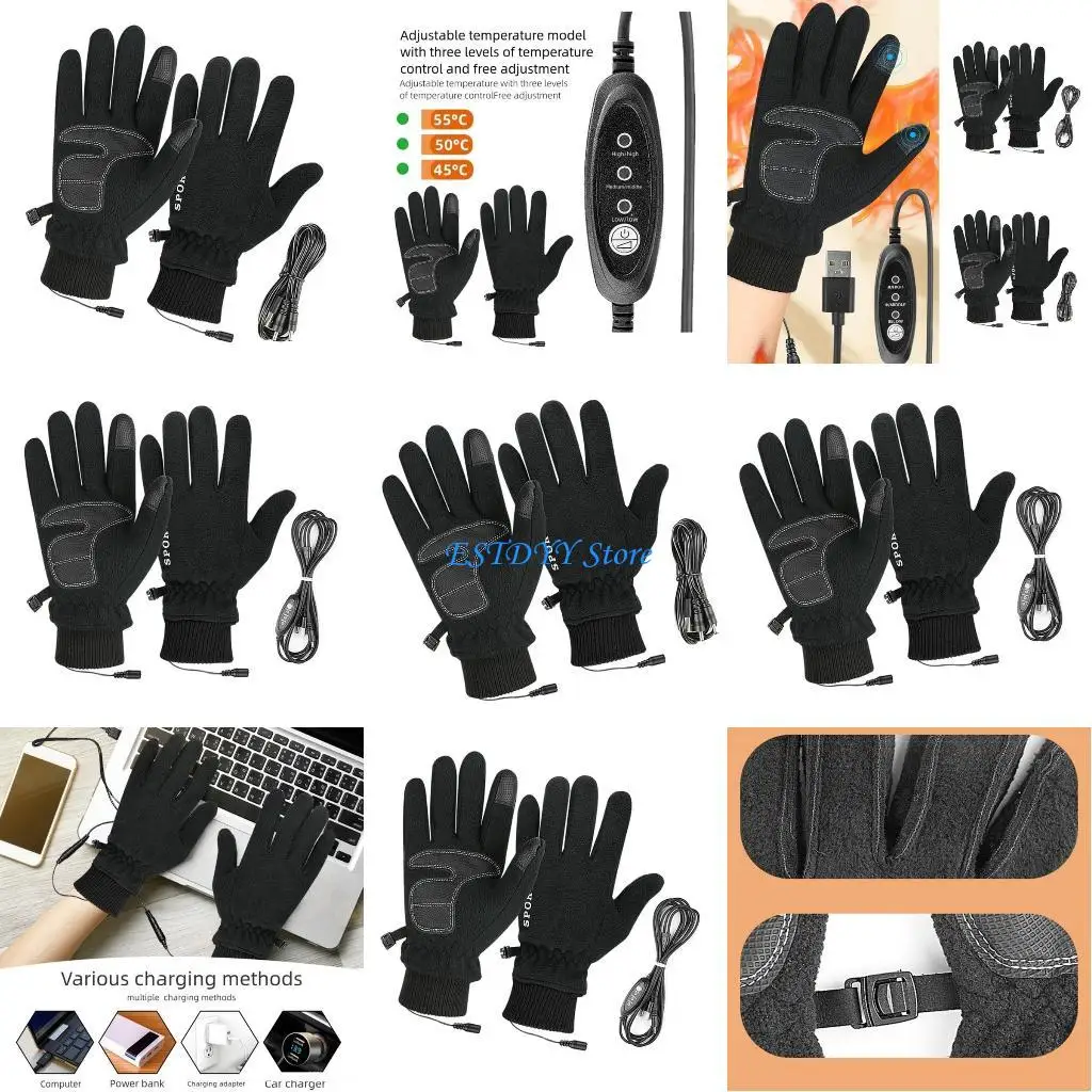 

G6DE Перчатки с подогревом, согревающие ветрозащитную снежную конструкцию для катания на лыжах и езды на велосипеде