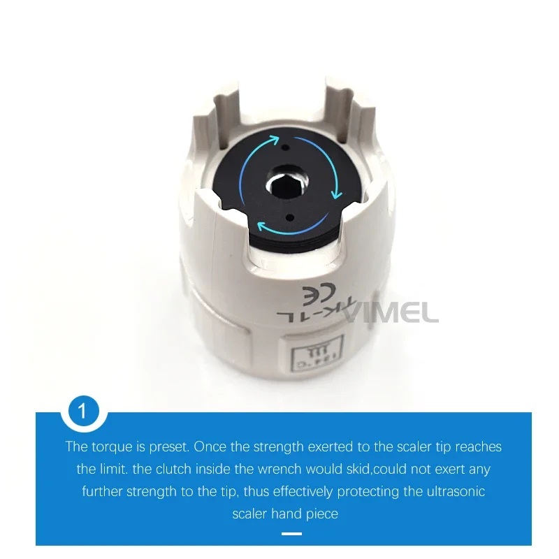 Tips Scaler Gigi Universal, Kunci Torsi, Tips Scaler yang Dapat Diautoklaf, Kunci untuk Alat Scaler Ultrasonik, Peralatan Kedokteran Gigi