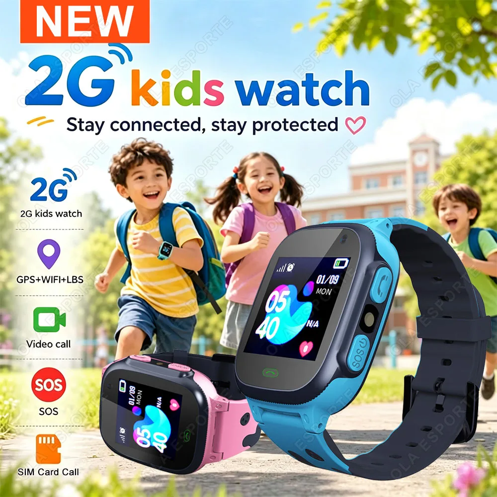 Kids Smart Watch Video Call GPS LBS Positioning SOS Waterproof Camera Remote Location Tracker Smart Watch Gift for Children H10