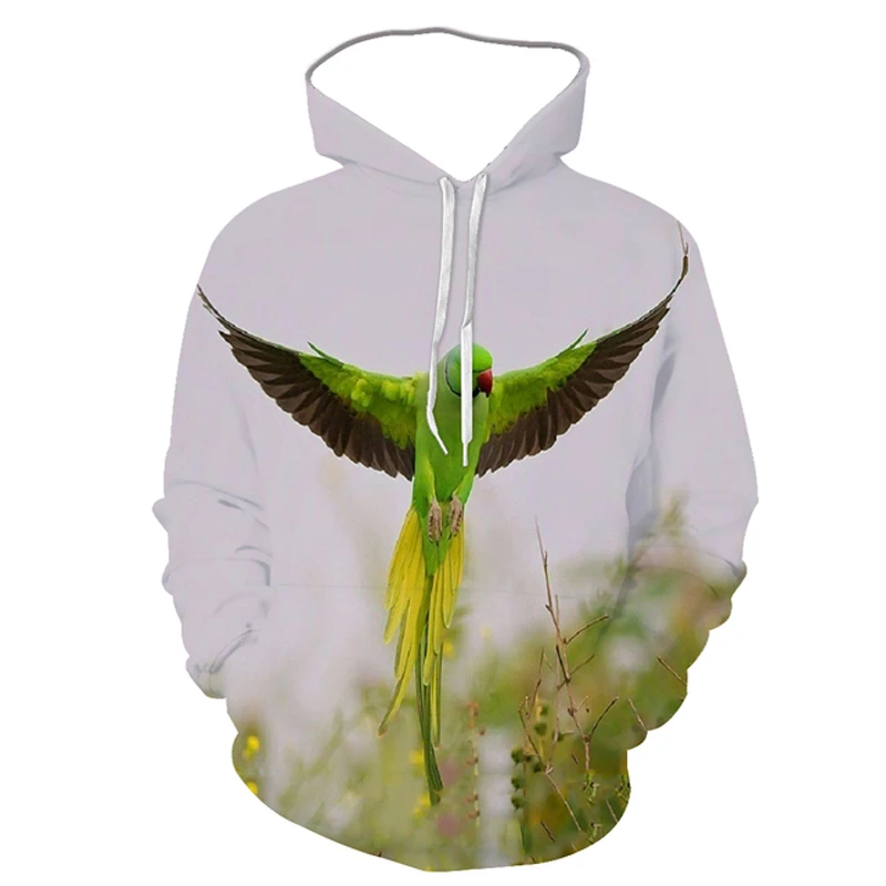 Parrot Animal Pattern Fashion Style 3D Printed Hoodies Unisex Pullovers Hoodie Casual Sweatshirts Street Top Tracksuit