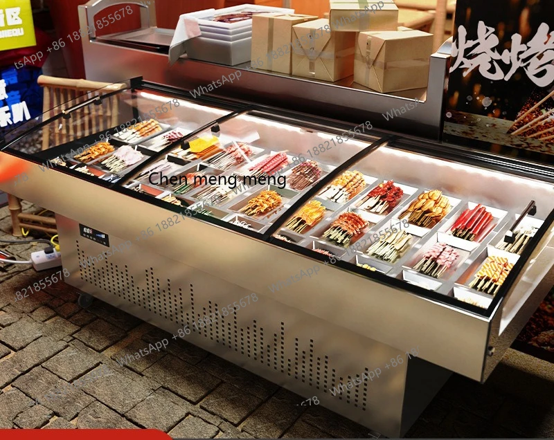 

Mingfang dishes refrigerated display cabinet commercial a la carte freezer supermarket display