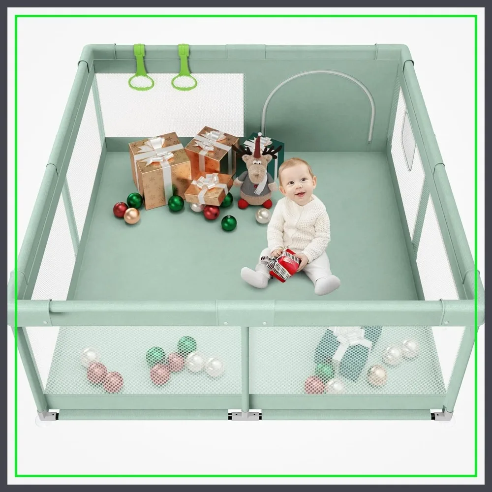 

Extra Large Playpen for Babies and Toddlers, Big Playard for Infants, Kids Play Pen for Apartment