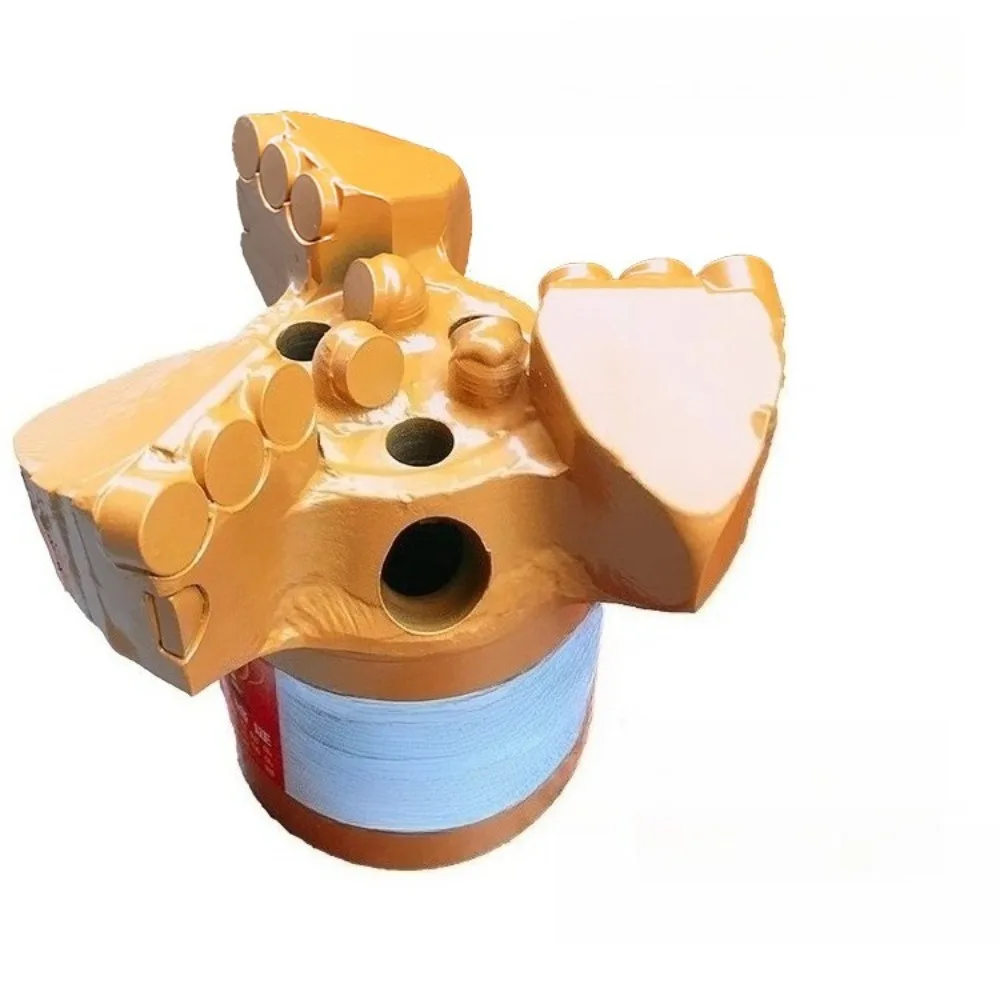 Three-wing concave composite drilling bit for 50mm drill pipe