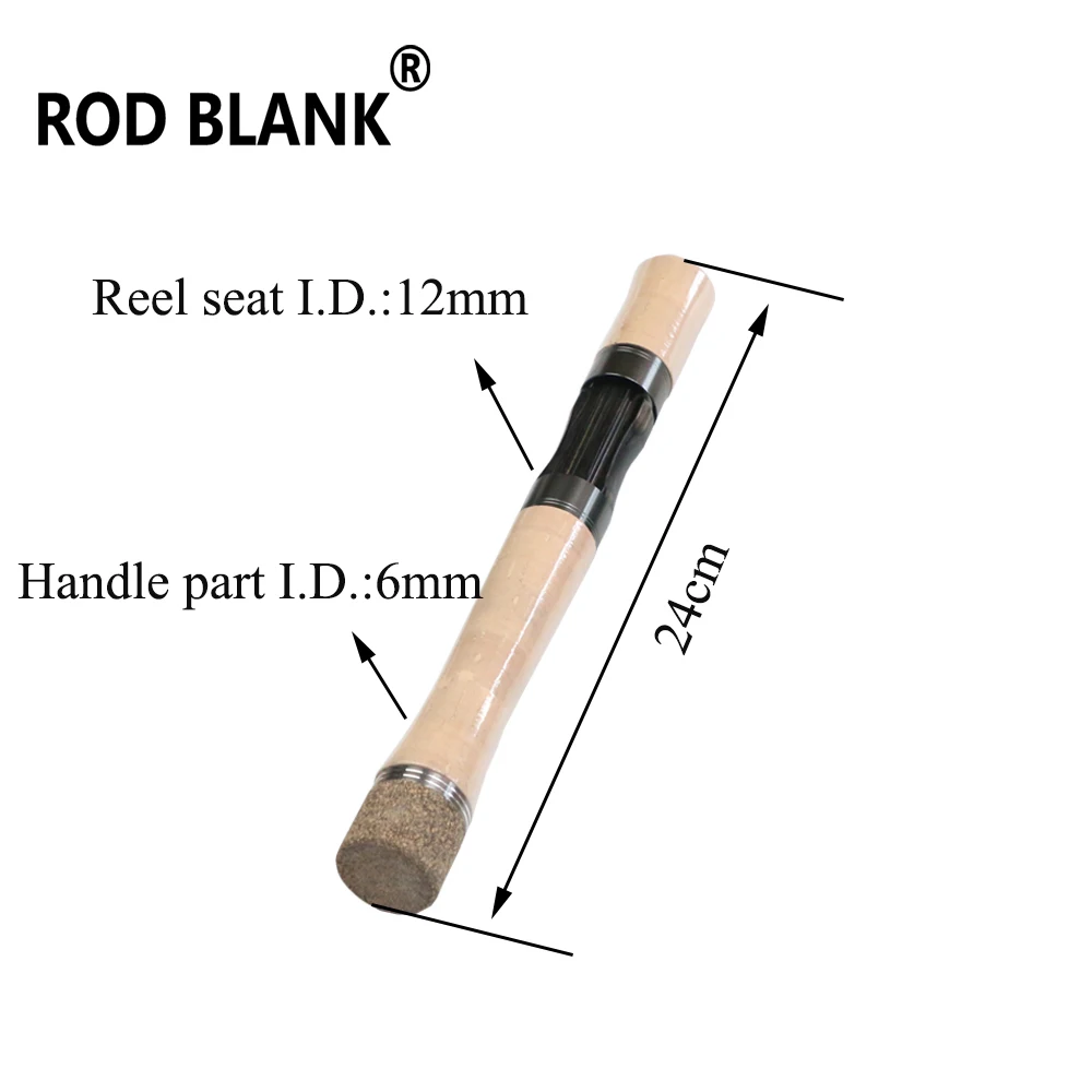 Rod Blank 1 Set  AA Grade Cork Handle Wood Reel Seat Spinning Casting Set DIY Trout Rod Pole Accessory