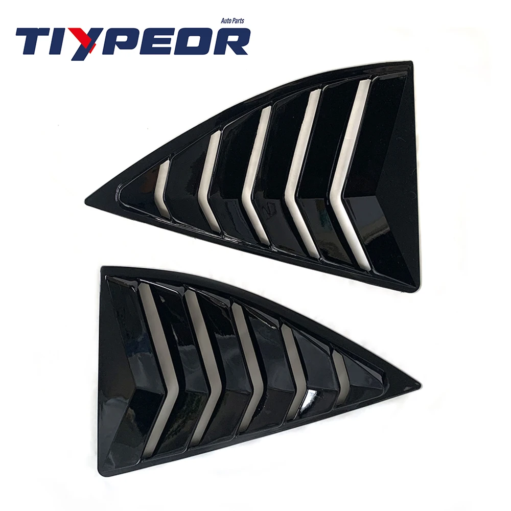 Hot Selling Tiypeor Quarter Style Gloss Black Car Side Window Louver For Chevrolet Camaro 5th Gen 2010 - 2015 2011 2012 2013