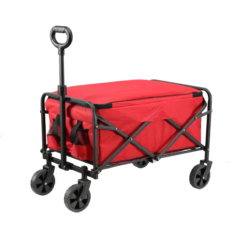

Outdoor camper, multi-functional portable collapsible trolley trolley, picnic camping trolley
