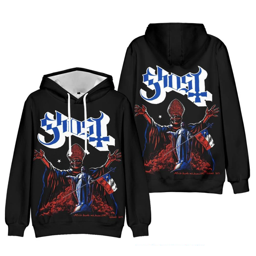 شعبية شبح روك باند تانك هوديي Harajuku بلوزات غير رسمية ملابس الرجال/النساء جديد في هوديس وبلوزات الفتيان/الفتيات البلوز