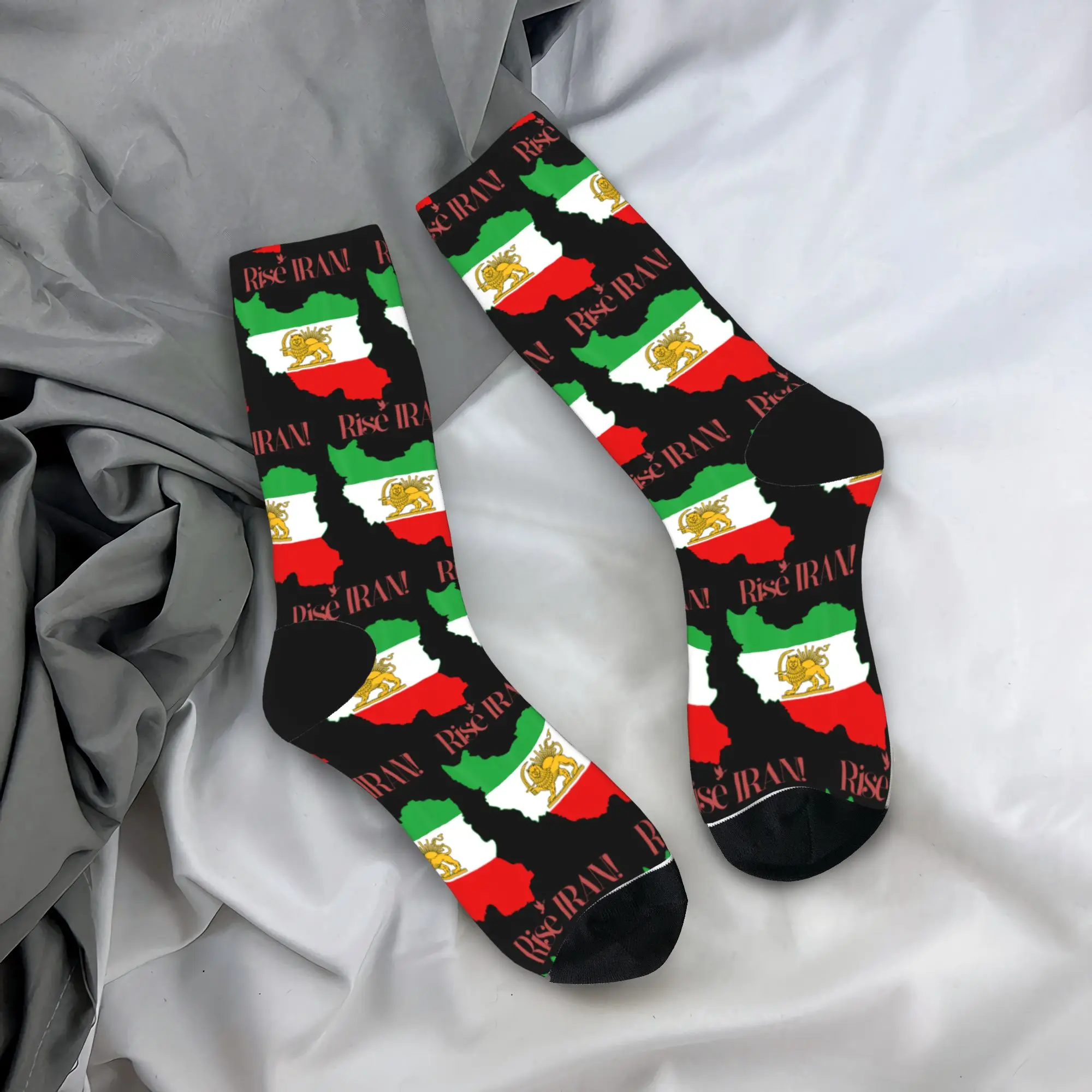 

Rise Iran Iran Reza Shah Stockings Harajuku Socks Men Medium Soft Socks Autumn Running Design Anti Bacterial Socks Gift