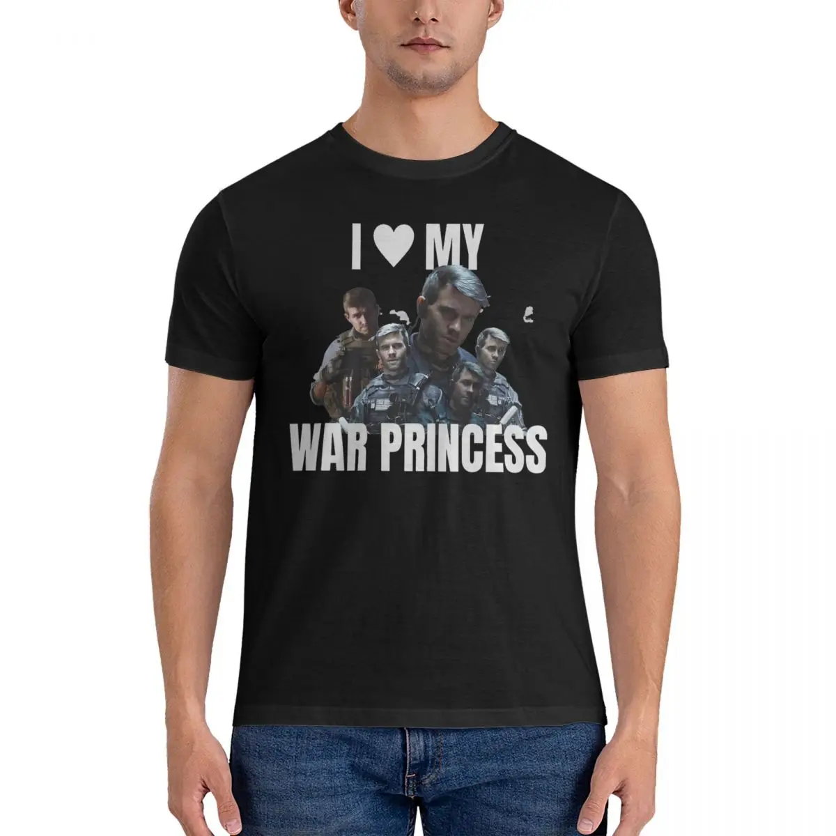 Streetwear T-Shirt Phillip Graves War Princess Pure Cotton T Shirts Call of Dutys Tshirt for Men's Summer Y2K Short Sleeve Tees