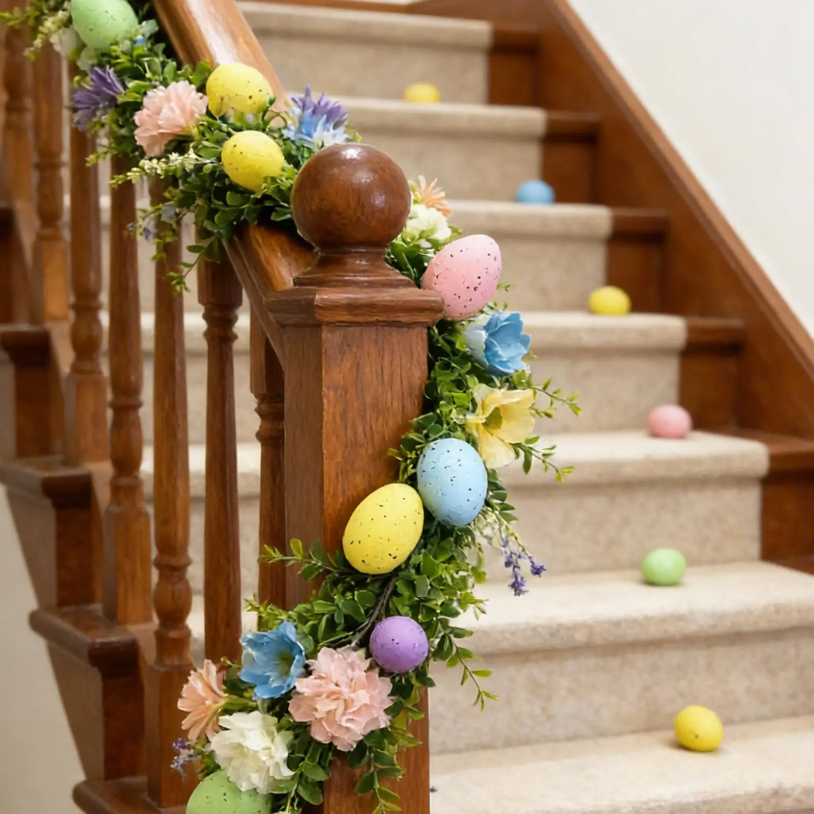 

Искусственная зеленая гирлянда-яйцо 1,8 м, длинная весенняя гирлянда, пасхальные украшения, декор для каминных порталов, искусственный венок, декор для дома