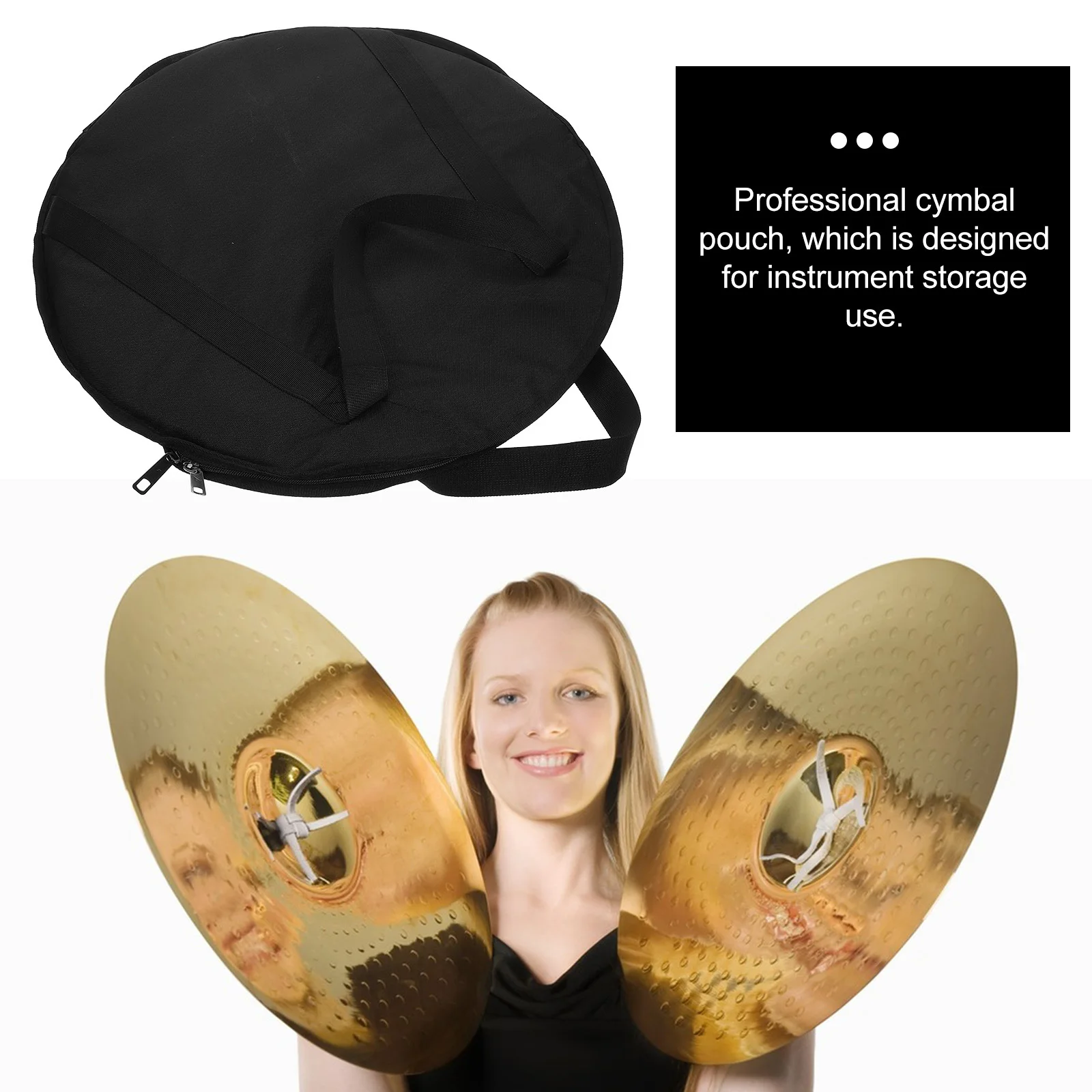 

Storage Bag Padded Tote Cymbal Tambourine Carrying Cymbals Bags Portable Travel