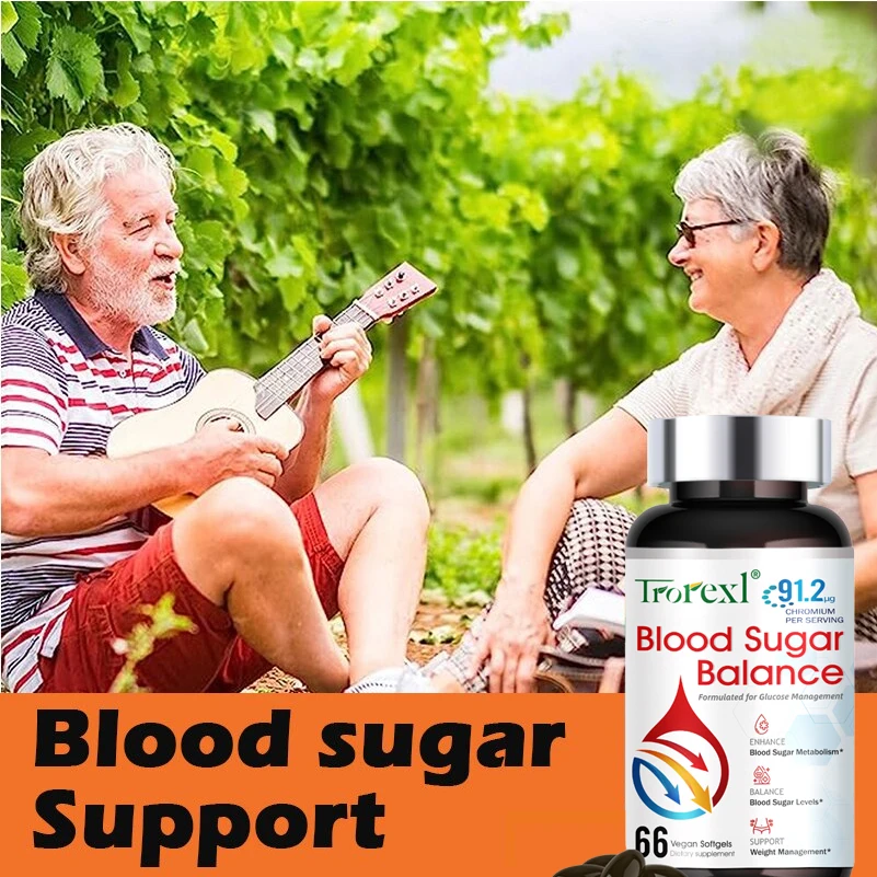 Blood Sugar Supplements Blood Sugar Balance Insulin Maintain Sugar Metabolism Support Diabetes and Cardiovascular Health