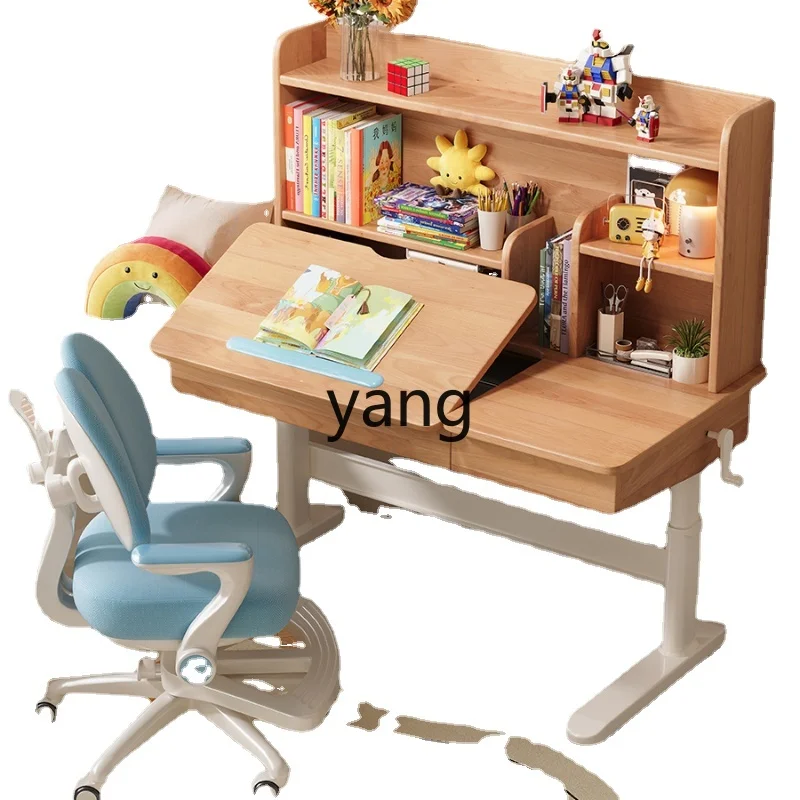 

Yhl Integrated Desk Adjustable Children's Study Desk Home Bedroom Primary and Secondary School Student Desk