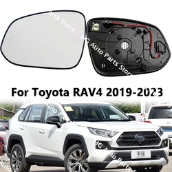 Car Accessories For Toyota Rav4 2019-2023 Tacoma 2016-2021 Auto Heated Blind Spot Warning Rear Mirrors Side Mirror Glass
